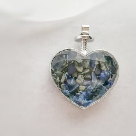 Pandantiv Inimă 3D – Lapis Lazuli
