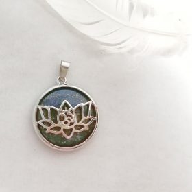 Pandantiv Lotus – Lapis Lazuli