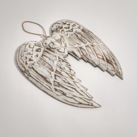 Aripă și Inimă de Înger realizată manual – 24cm